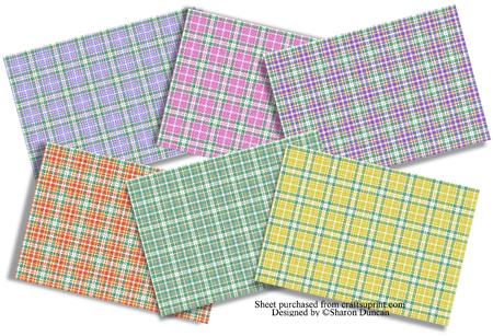 Pretty Plaid/tartan Papers