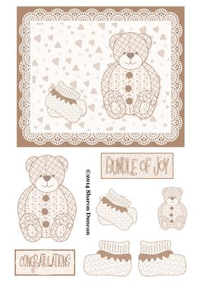 Baby Bear Lace Topper - Natural