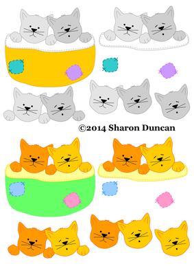 Purr-fect Little Kittens Sleeping
