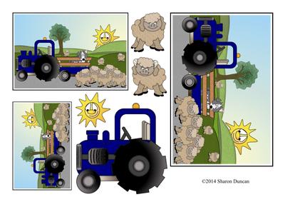 Farmyard Friends - Blue Tractor and Sheep