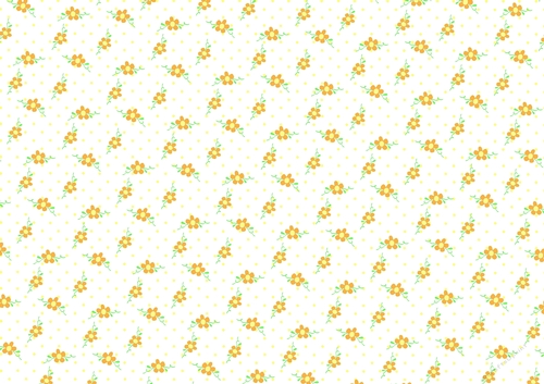 Pretty Dotty Floral A4 Backing Paper - Yellow