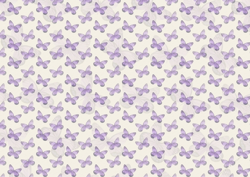 Backing paper  - butterfly blooms - purple