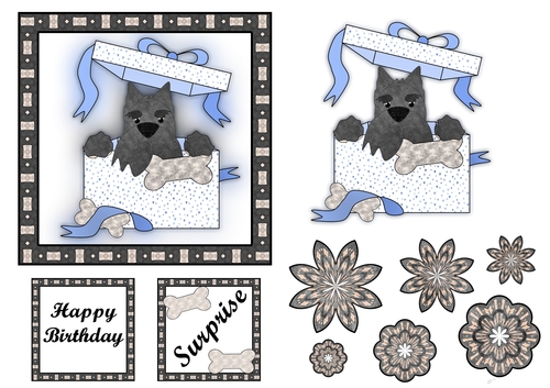 Terrier Toppers - Happy Birthday