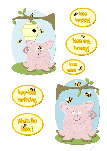 PIG TAILS - Funny Toppers - Be My Honey