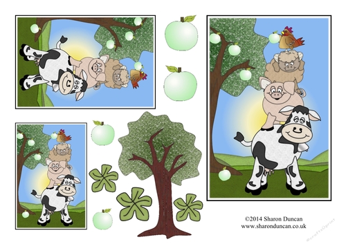 Farmyard Friends Topper Sheet - Funny Farm