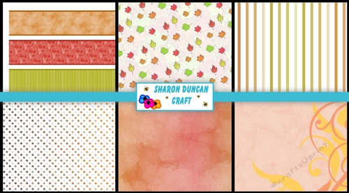 SEASONS - Autumn Accessories Kit - papers, ribbons, brads, bows