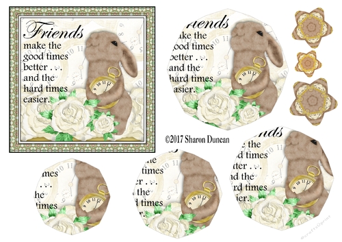 Luxury of Time Stacker - Gold - FRIENDS MAKE GOOD TIMES BETTER