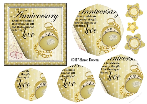 Luxury of Time Stacker - Gold - ANNIVERSARY LOVE