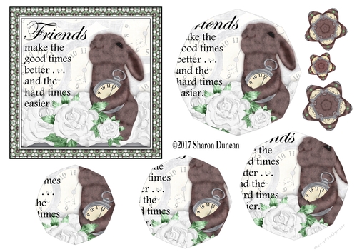 Luxury of Time Stacker - Silver - FRIENDS MAKE THE GOOD TIMES BETTER
