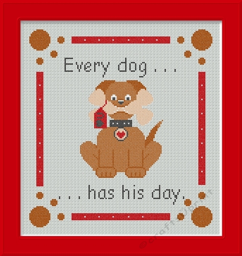 Every Dog Has His Day Sampler Cross Stitch Chart
