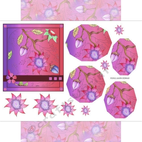 Doodle flower kit - lilac