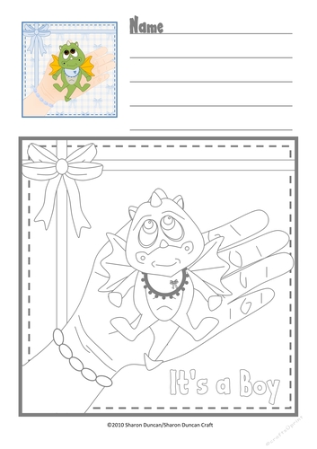 Dragon Dayz Copy Colouring Page for Kids - Baby Boy
