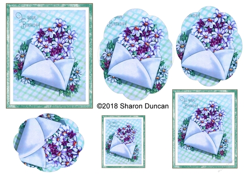 Vintage Floral Stacker - A4 - Its Your Birthday