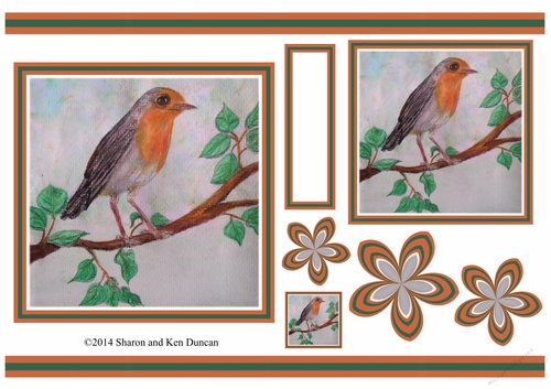 Painted Bird Toppers by Ken Duncan - Robin