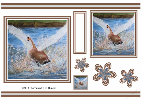 Painted Bird Toppers by Ken Duncan - Swan