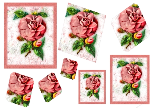 Floral Topper Sheets with Embellishments - Begonia