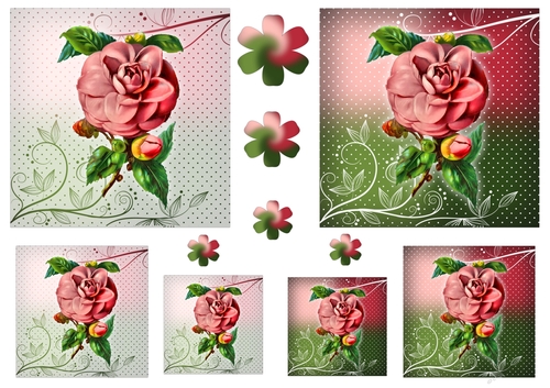 Floral Topper Sheets with Embellishments - Begonia