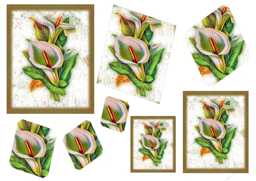Floral Topper Sheets with Embellishments - Lily
