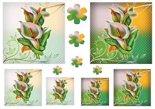 Floral Topper Sheets with Embellishments - Lily