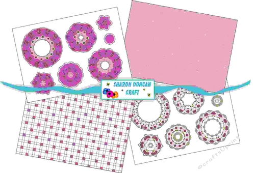 NOUVEAU ROSE MANDALA KIT - 4 PAGES - pink