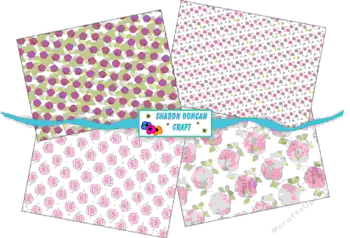 NOUVEAU ROSE PAPER KIT - 4 PAGES - pink
