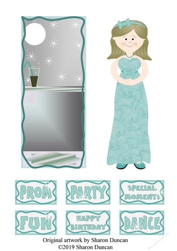 Little Miss Topper Sheet - Prom Night - Blue
