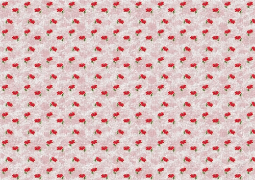 VINTAGE CHRISTMAS BACKING PAPER A4 - Poinsettia - Pink