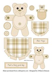 Teddy in My Pocket Toppers - tan