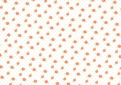 Pretty Dotty Floral A4 Backing Paper - Red
