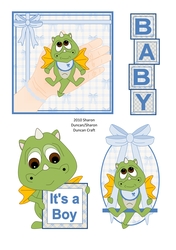 DRAGON DAYZ TOPPER SHEET - Its a Boy