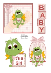 DRAGON DAYZ TOPPER SHEET - Its a Girl