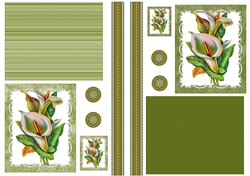 Floral Topper Sheets with embellishments - Lily