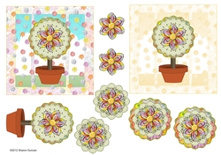 SEASONS - Spring Card Topper - Topiary Tree