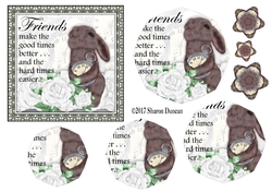 Luxury of Time Stacker - Silver - FRIENDS MAKE THE GOOD TIMES BETTER