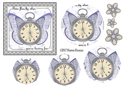 Luxury of Time Stacker - Silver - TIME FLIES BY