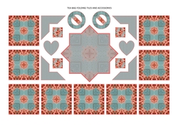 Photoflowers Teabag Topper and Accessories Sheet - peachy bloom