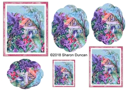 Vintage Floral Stacker - A4 - Pretty House
