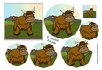 Farmyard Friends - Square stacker - Highland Cow