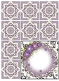 Pretty Floral Teabag Folding Topper and Teabags - Floral Purple