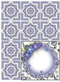 Pretty Floral Teabag Folding Topper and Teabags - Floral Blue