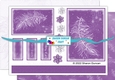 White feather sympathy topper and papers - 3 sheets - pink