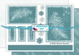 White feather sympathy topper and papers - 3 sheets - turquoise