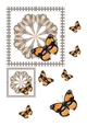 Square Butterfly Topper - Yellow