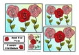 NOUVEAU ROSE - Pretty Nouveau Rose Toppers - Red