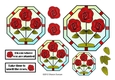 NOUVEAU ROSE - Pretty Nouveau Rose Toppers - Red