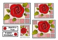 NOUVEAU ROSE - Pretty Nouveau Rose Toppers - Red