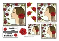 NOUVEAU ROSE - Pretty Nouveau Rose Toppers - Red