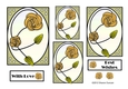 NOUVEAU ROSE - Pretty Nouveau Rose Toppers - Yellow
