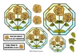 NOUVEAU ROSE - Pretty Nouveau Rose Toppers - Yellow