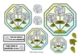 NOUVEAU ROSE - 4 Pretty Nouveau Rose Toppers - White